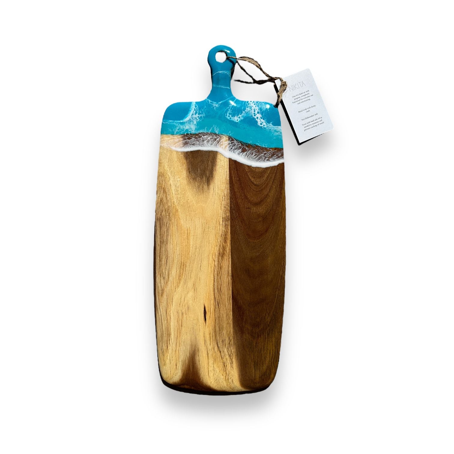 Maldives - Shoreline Acacia Wood Board with Handle - 18-in - A - Mellow Monkey
