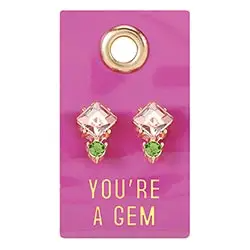 Gemstone Earrings - You're A Gem - Mellow Monkey