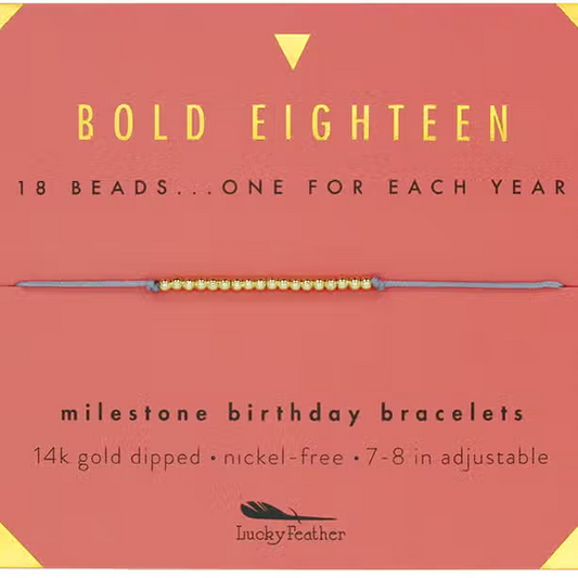 Bold Eighteen - Gold Sentiments Bracelet - Mellow Monkey