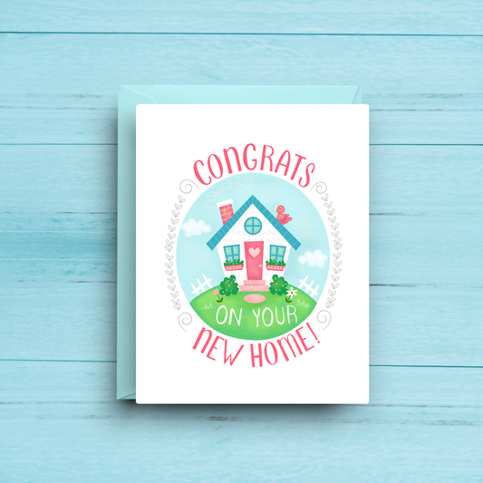 Congrats On Your New Home - New Home Greeting Card - Mellow Monkey