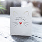 All 9 Lives With You Gold Foil Cat - Love Greeting Card - Mellow Monkey