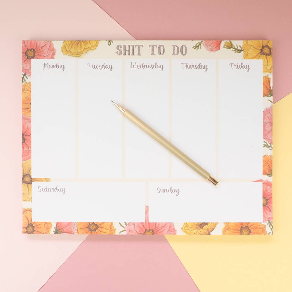 Shit To Do Notepad - Mellow Monkey