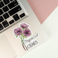 Organized Chaos - Floral Vinyl Decal Sticker - Mellow Monkey