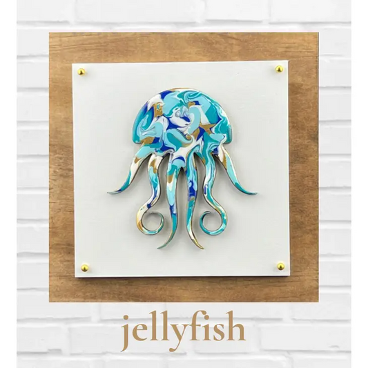 Jellyfish Resin Art - 5 1/2'' - Mellow Monkey