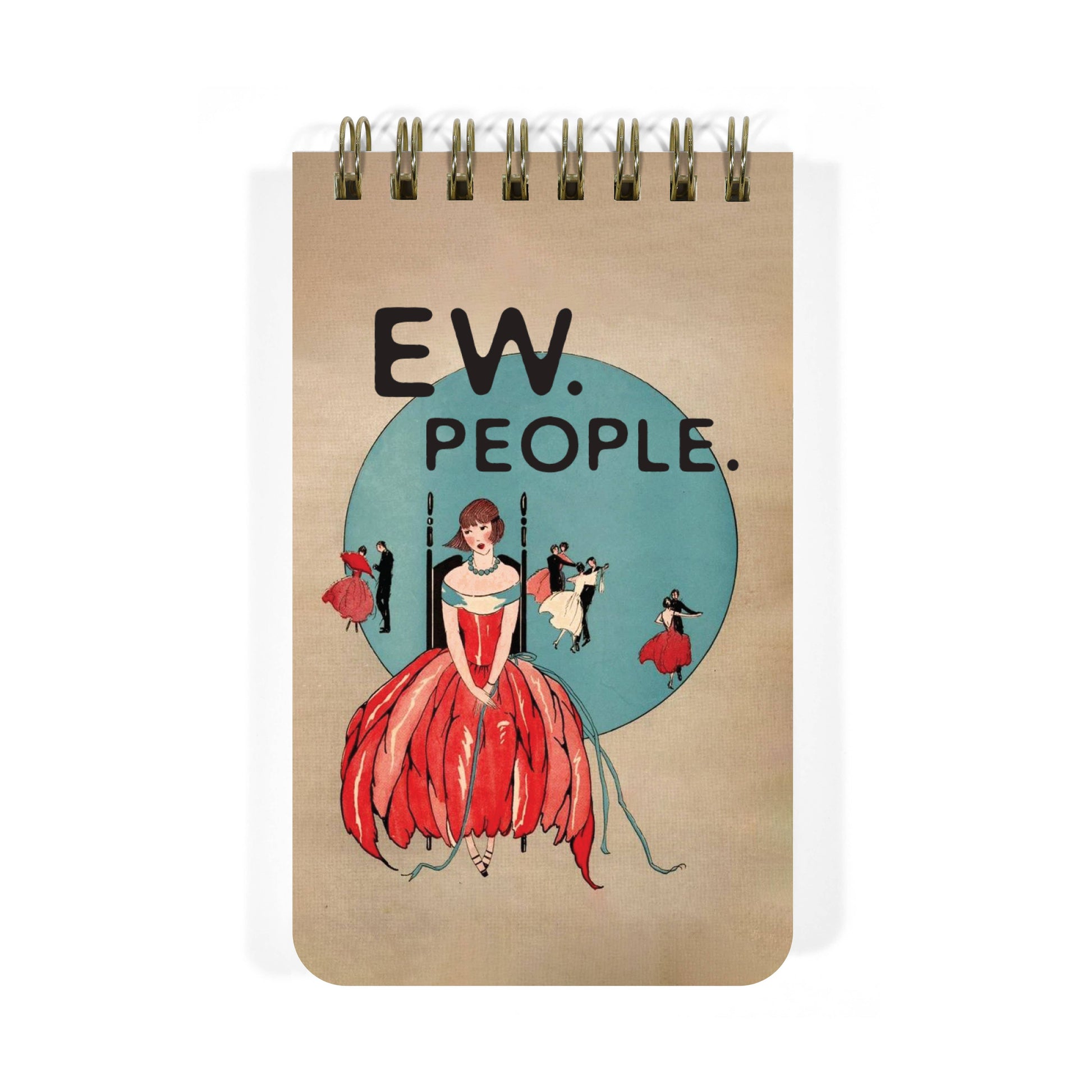 Ew, People - Funny 3x5 Spiral Memo Notepad - Mellow Monkey