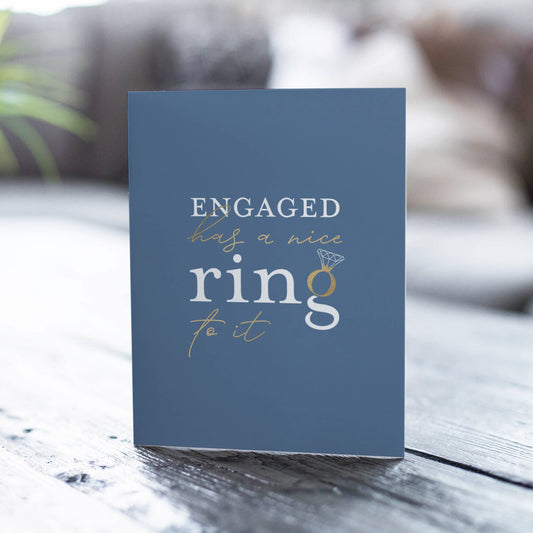 Engaged Has a Nice Ring to It – Engagement Card - Mellow Monkey