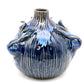 Blue Rabbit Trio - Porcelain Ceramic Vase - 4.6 x 4.6 x 4.2-in - Mellow Monkey