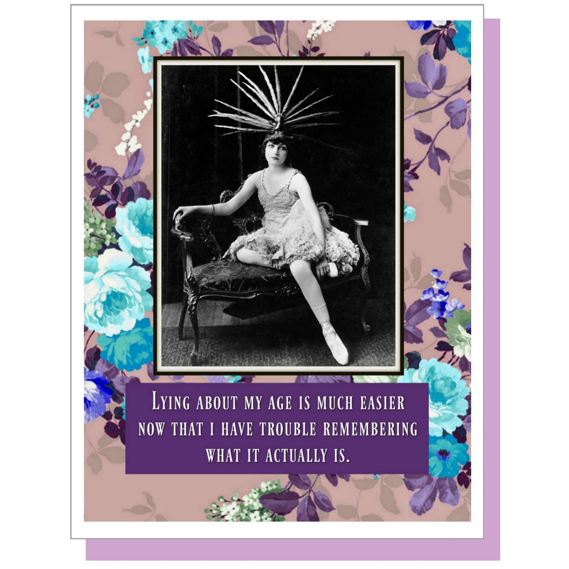 Lying About My Age Birthday Greeting Card - Mellow Monkey