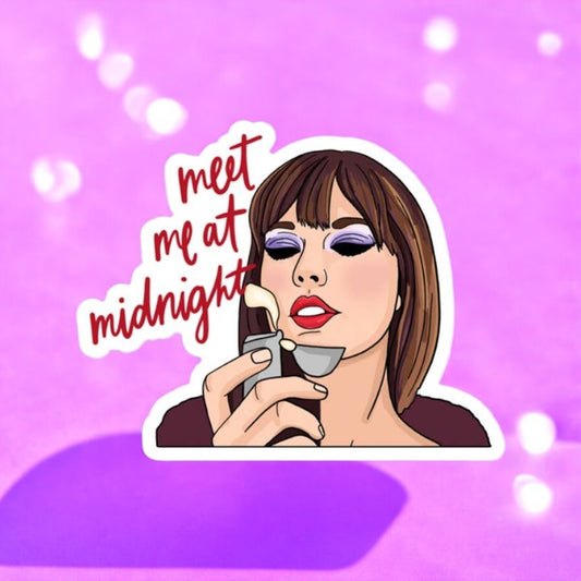 Meet Me at Midnight - Taylor - Vinyl Decal Sticker