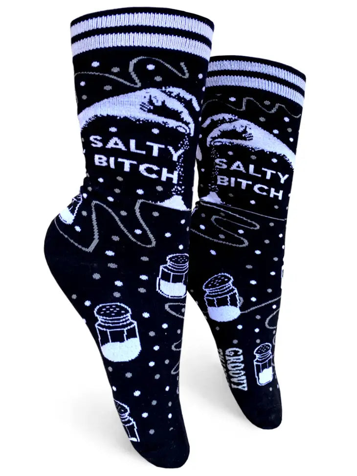Salty Bitch - Women's Crew Socks - Mellow Monkey