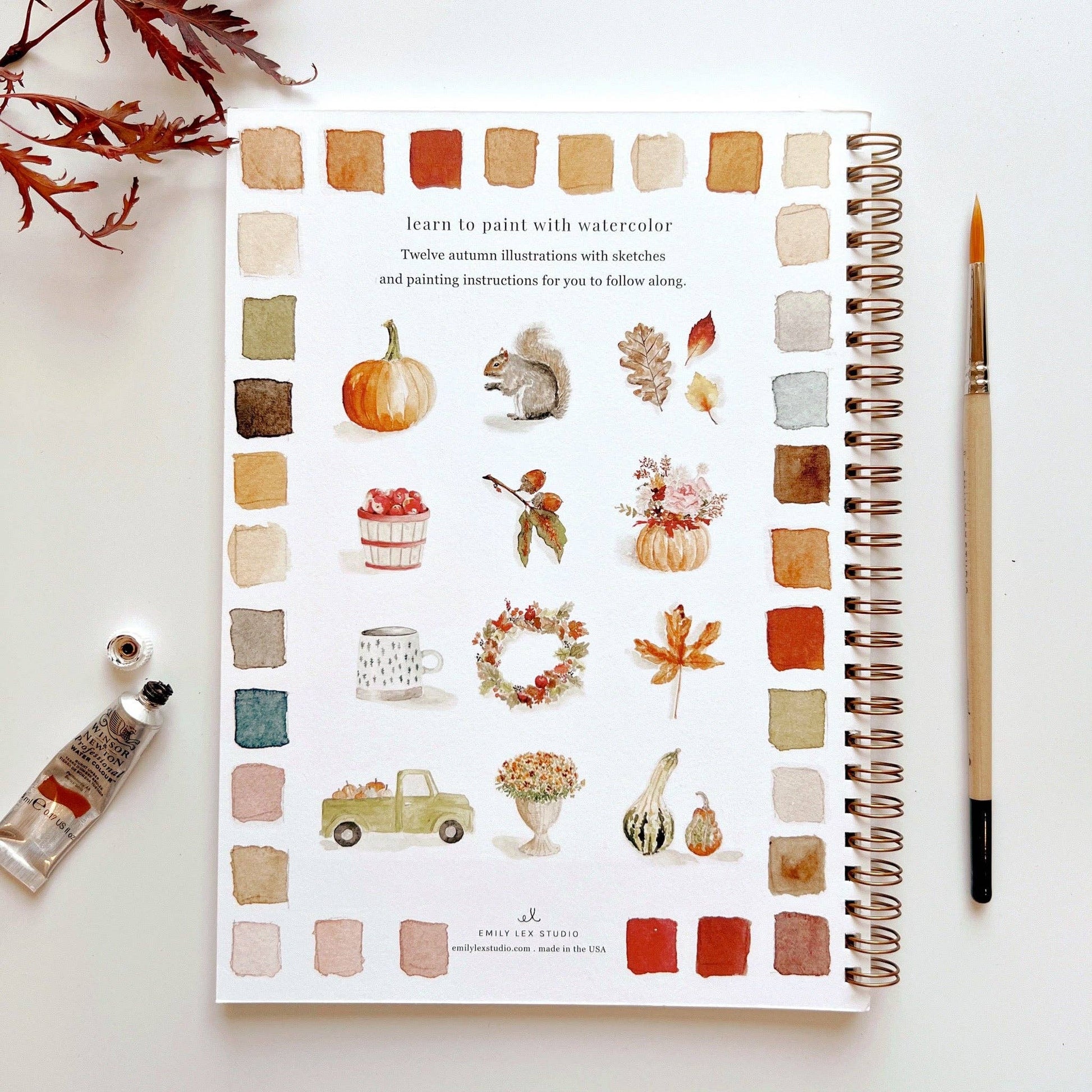 Autumn - Watercolor Workbook - Mellow Monkey