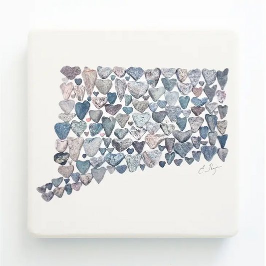 Connecticut Map Coaster - Mellow Monkey