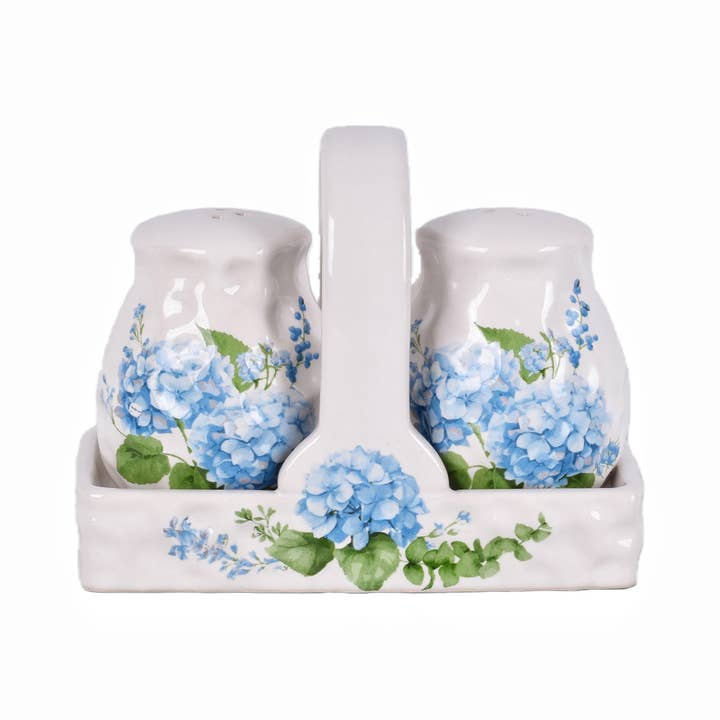 Hydrangea Salt And Pepper Set - 3-piece - Temp-tations - Mellow Monkey
