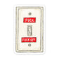 Fuck On/Off - Mini Sticker #11 - Mellow Monkey