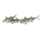 Trio of Atlantic Mackerel Metal Wall Décor - Triple - 30-in - Mellow Monkey