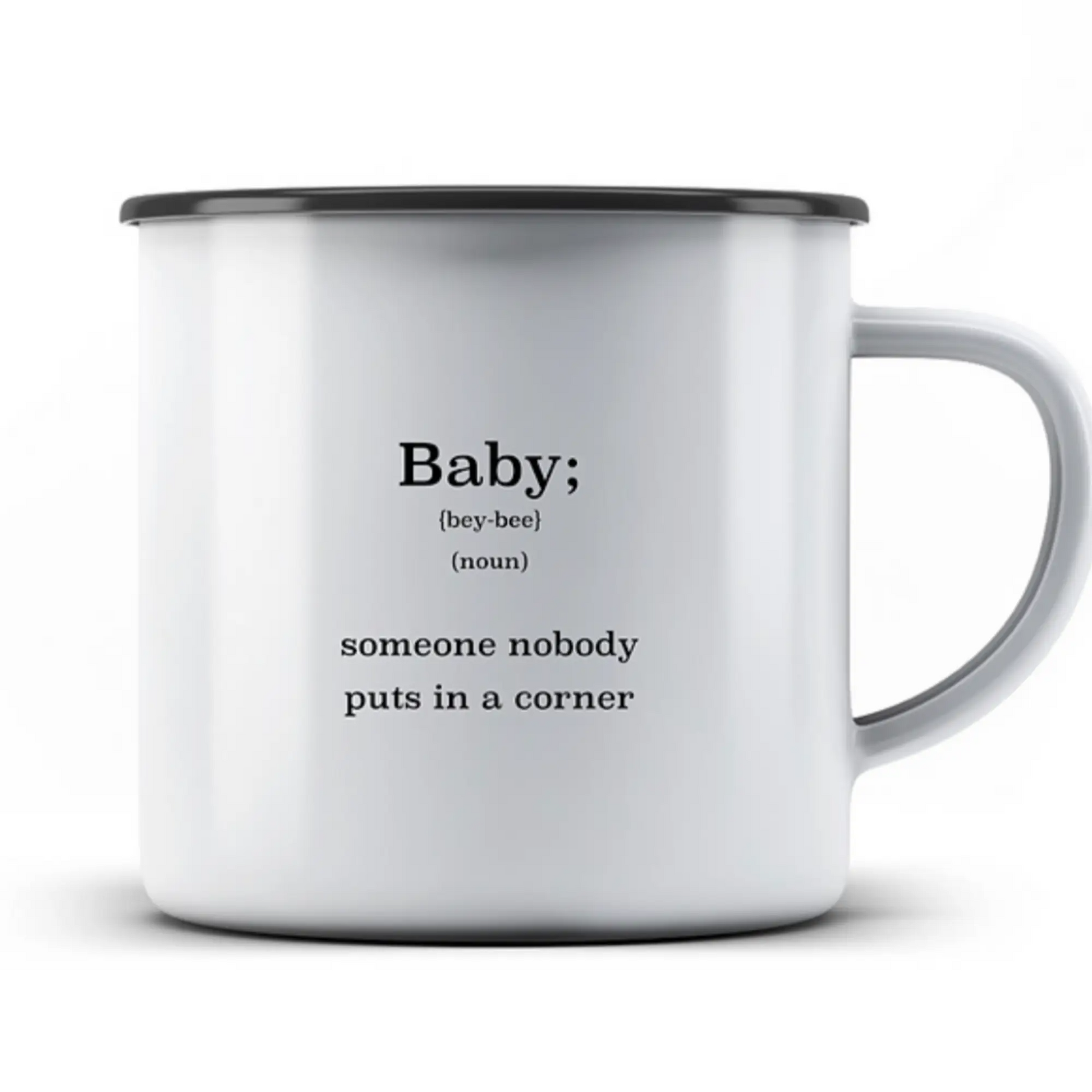 Baby (noun) Someone Nobody Puts in a Corner - Dirty Dancing - 12-oz Camper Mug - Mellow Monkey