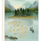 Here's To A Year Of Calm Waters And Clear Skies - Birthday Greeting Card - Mellow Monkey