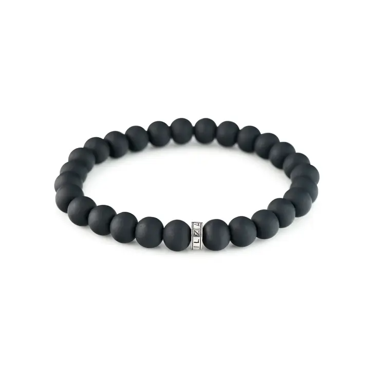 Onyx Stack Bracelet - Unisex Large - Mellow Monkey