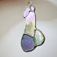Stained Glass Suncatcher - Penis - Iridescent Purple - Mellow Monkey
