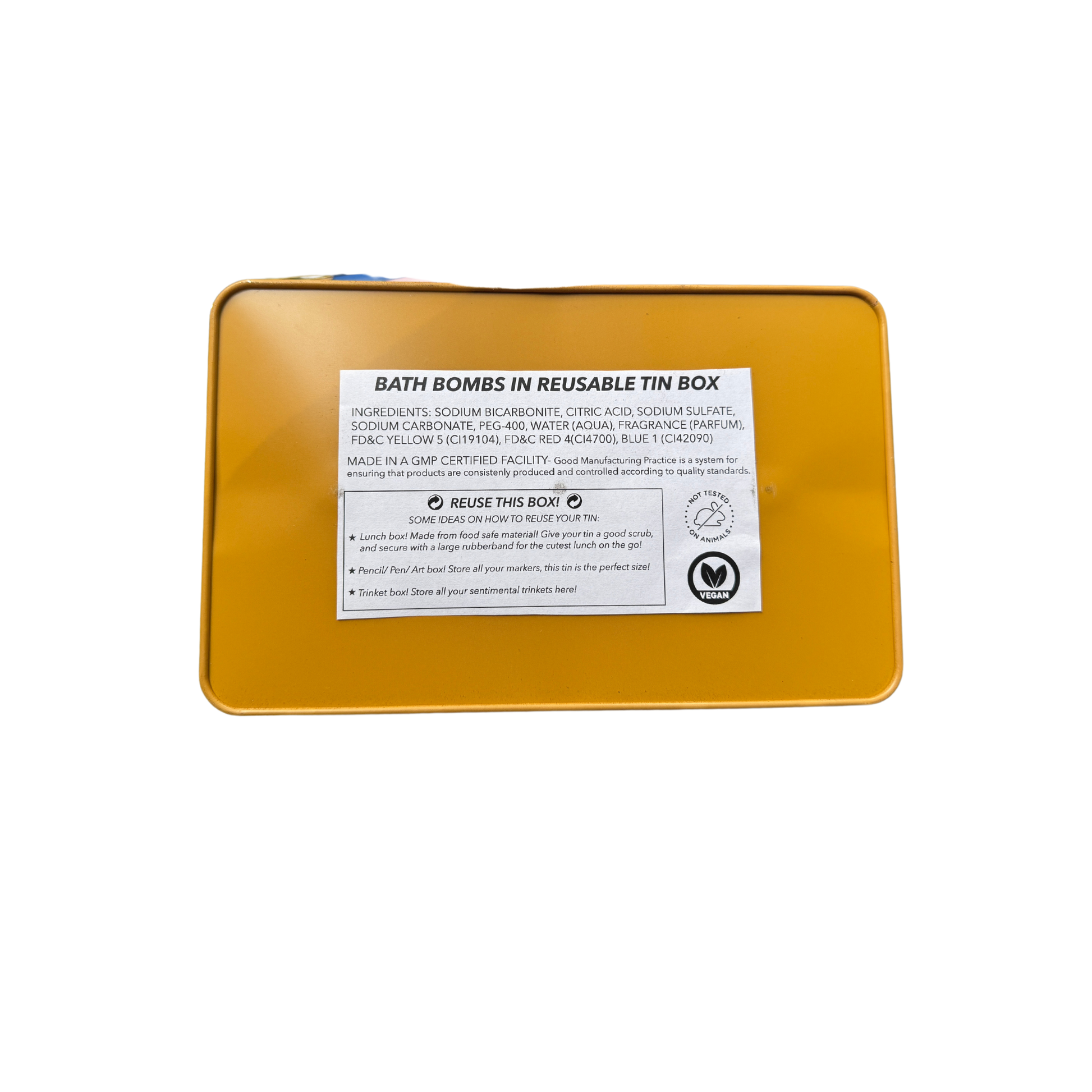 Calm The Fuck Down Bath Bomb Set in Reusable Tin Box - Mellow Monkey