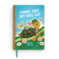 Funny Shit My Kids Say - Cute Vintage Notebook for Parents - Mellow Monkey
