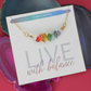 Live with Balance Chakra Stone Chip Necklace - Mellow Monkey