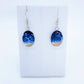 Handmade/Handcrafted Resin Ocean Beach Wave Oval Earrings - Mellow Monkey