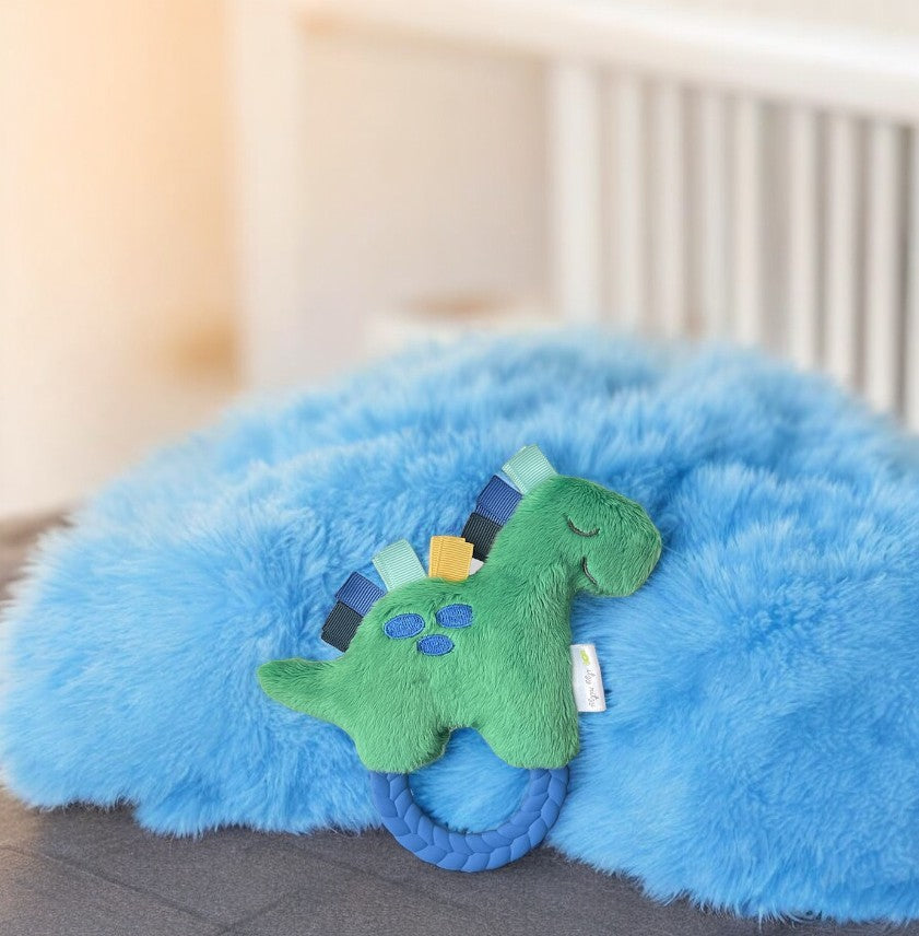 Ritzy Rattle Pal™ with Teether - Dinosaur - Mellow Monkey