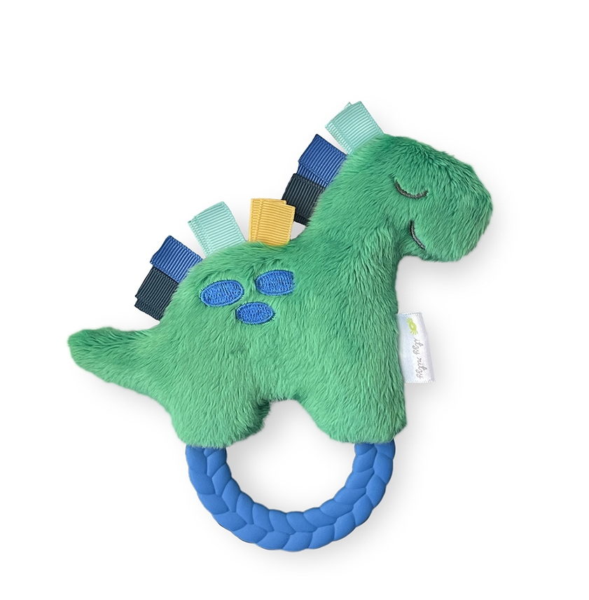 Ritzy Rattle Pal™ with Teether - Dinosaur - Mellow Monkey