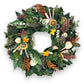 Country Citrus Dried Floral Wreath - 18-in - Mellow Monkey