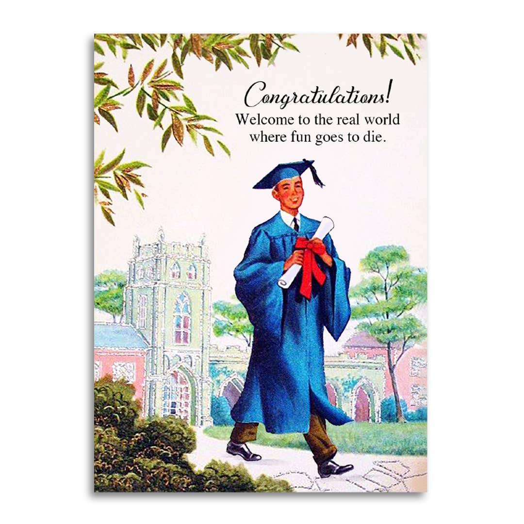 Where Fun Goes To Die - Graduation Card – Mellow Monkey