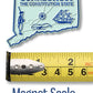 Connecticut Small State Magnet - 2-in - Mellow Monkey