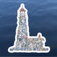 lighthouse Heart Shaped Rocks Vinyl Decal / Sticker - Mellow Monkey