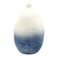 Gugu Sag - Handcrafted Porcelain Bud Vase - White and Blue Ombre - 3.1 x 3.1 x 4.9 in - Mellow Monkey