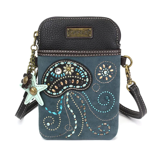 Jellyfish - Chala Dazzled Cellphone Crossbody - Mellow Monkey