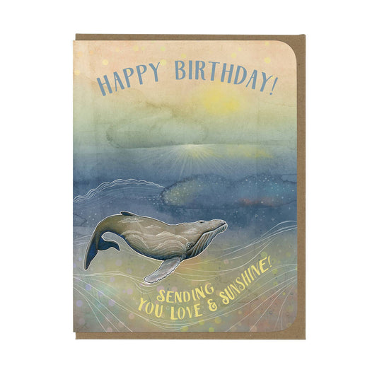 Humpback Whale - Birthday Greeting Card - Mellow Monkey