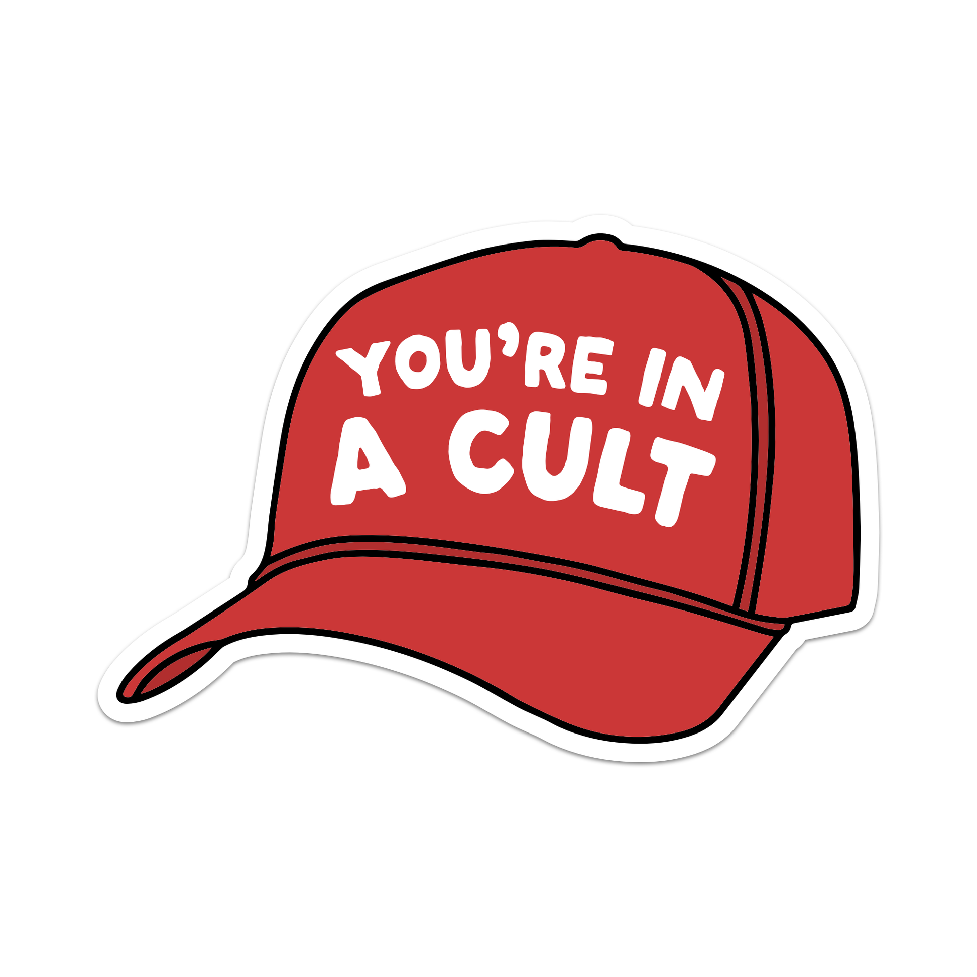 You're in a Cult Vinyl Sticker - Mellow Monkey