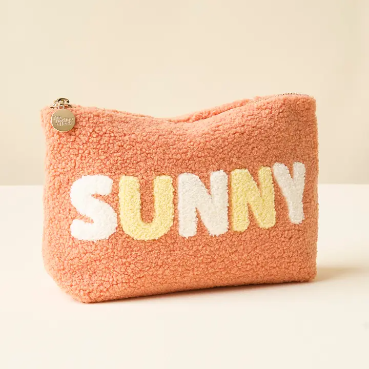 Sunny - Teddy Zippered Pouch - Mellow Monkey