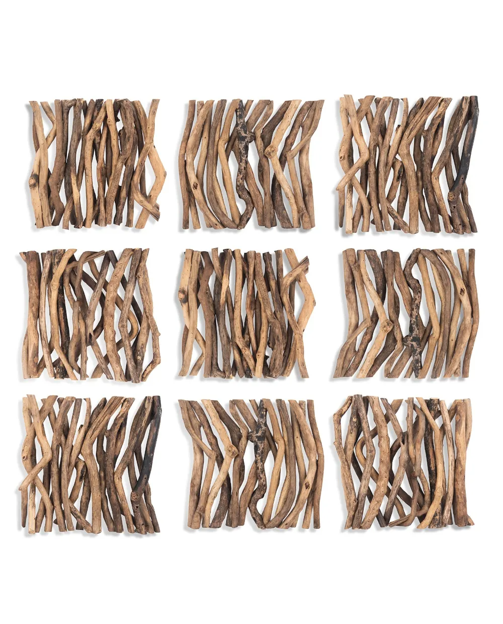 Abstract Driftwood Wall Tile - 12-in - Mellow Monkey
