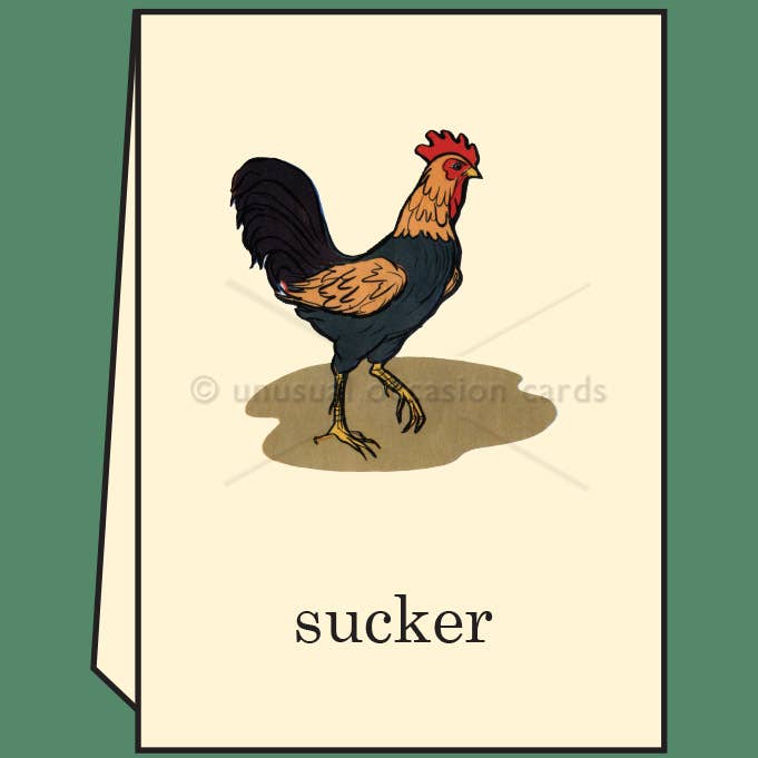 Cock Sucker - Greeting Card - Mellow Monkey