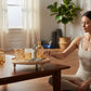 Footed Tray with 5 Tealight Holders, Vase & Yoga Figure - Set of 8 - Mellow Monkey