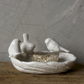 Ceramic Leaf Shaped Trinket Dish with Birds - Mellow Monkey