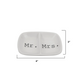Mr. and Mrs. Ceramic 2 Section Ring Jewelry Dish - Mellow Monkey