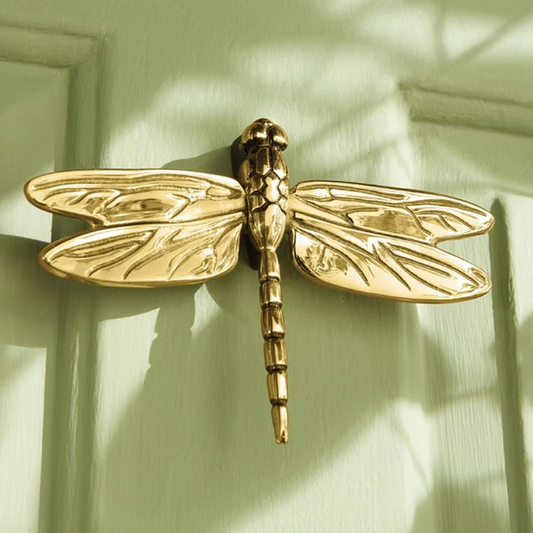 Dragonfly Door Knocker - Brass - Mellow Monkey