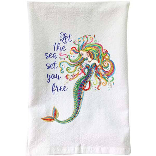 Boho Mermaid Flour Sack Towel - Mellow Monkey