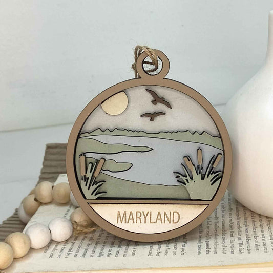 Maryland State Ornament - 4-5/8-in