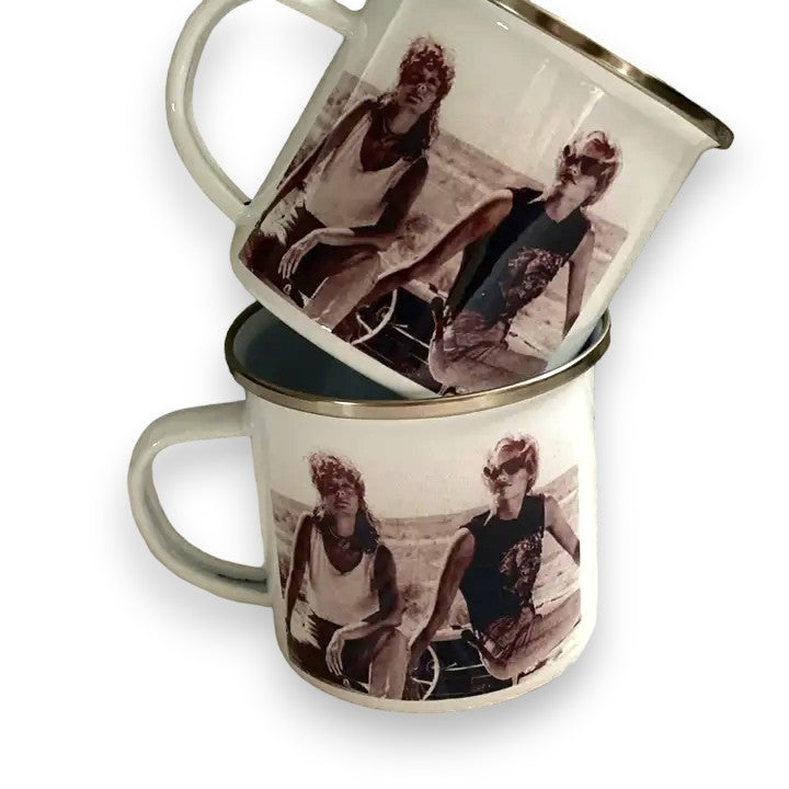 Thelma & Louise Enamel Mug - 12-oz. - Mellow Monkey