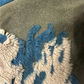 Boho 3D Textured Abstract Fringe Ruana Cardigan - Olive