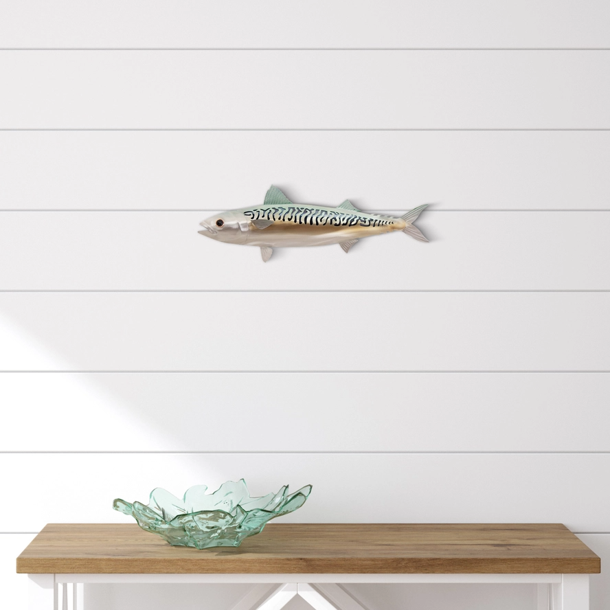 Atlantic Mackerel Metal Wall Décor - 14-in - Mellow Monkey