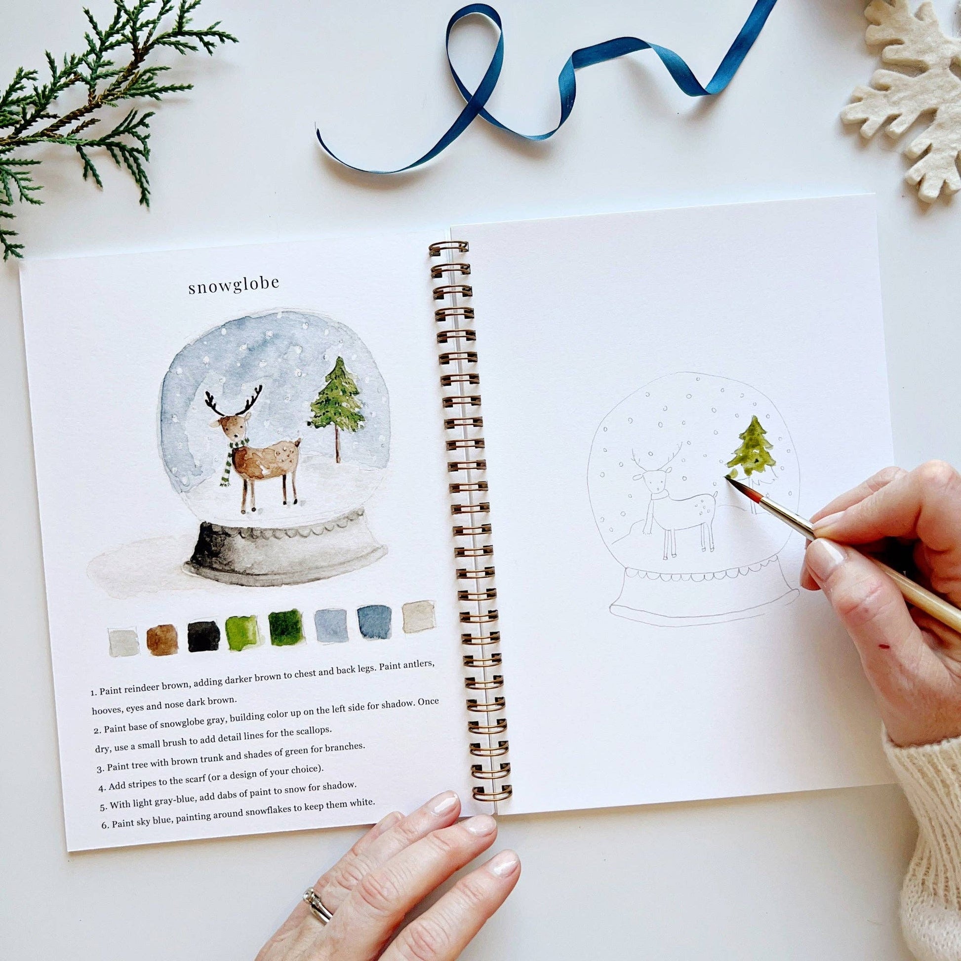 Winter - Watercolor Workbook - Mellow Monkey